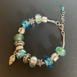 Faux Pandora Charm Bracelet